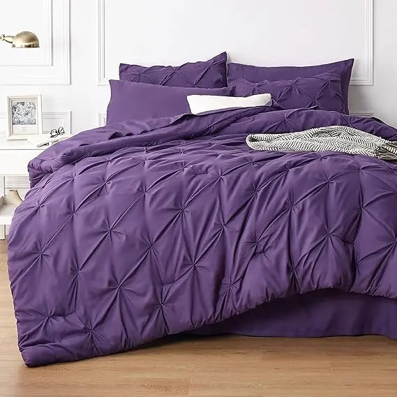 7 PCS-Soft Pintuck Messy Bedding Sets